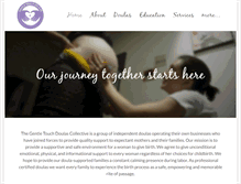 Tablet Screenshot of gentletouchdoulas.com